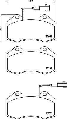 HELLA 8DB 355 016-141 - Тормозные колодки, дисковые, комплект autosila-amz.com