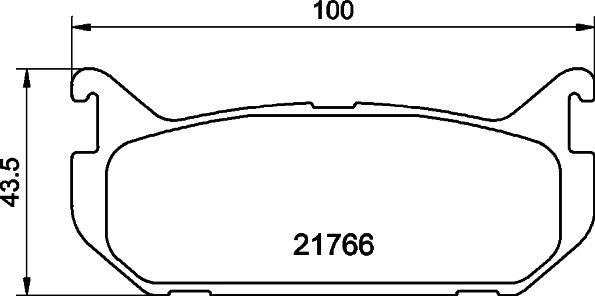 HELLA 8DB 355 016-711 - Тормозные колодки, дисковые, комплект autosila-amz.com