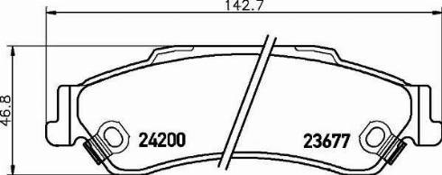 HELLA 8DB 355 011-921 - Тормозные колодки, дисковые, комплект autosila-amz.com