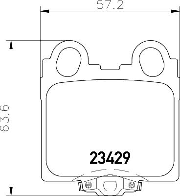 HELLA 8DB 355 011-591 - 8DB 355 011-591 Комплект тормозных колодок, дисковый тормоз Hella autosila-amz.com