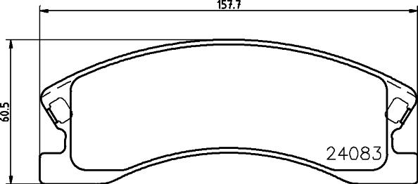 HELLA 8DB 355 011-541 - Тормозные колодки, дисковые, комплект autosila-amz.com