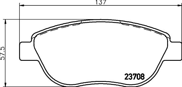 HELLA 8DB 355 011-331 - Тормозные колодки, дисковые, комплект autosila-amz.com