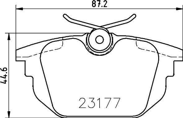 HELLA 8DB 355 018-371 - Тормозные колодки, дисковые, комплект autosila-amz.com