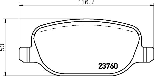 HELLA 8DB 355 018-771 - Тормозные колодки, дисковые, комплект autosila-amz.com