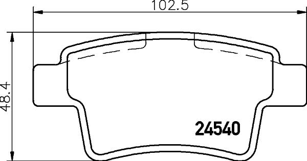 HELLA 8DB 355 013-361 - Тормозные колодки, дисковые, комплект autosila-amz.com