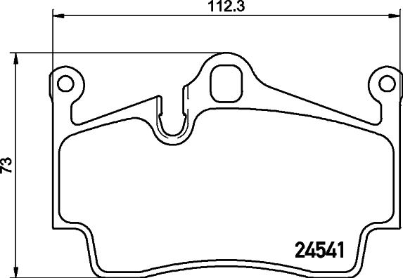 HELLA 8DB 355 013-311 - Тормозные колодки, дисковые, комплект autosila-amz.com