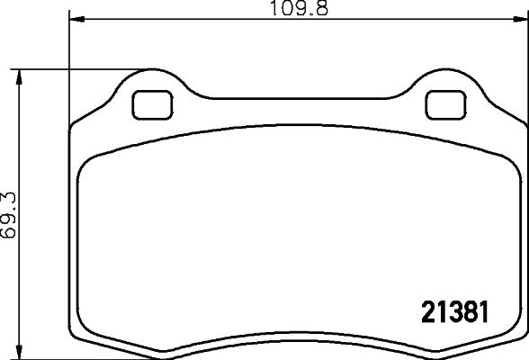 HELLA 8DB 355 012-981 - Тормозные колодки, дисковые, комплект autosila-amz.com