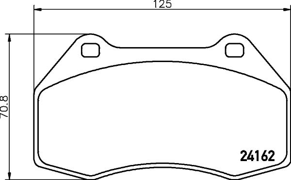 HELLA 8DB 355 012-151 - Тормозные колодки, дисковые, комплект autosila-amz.com