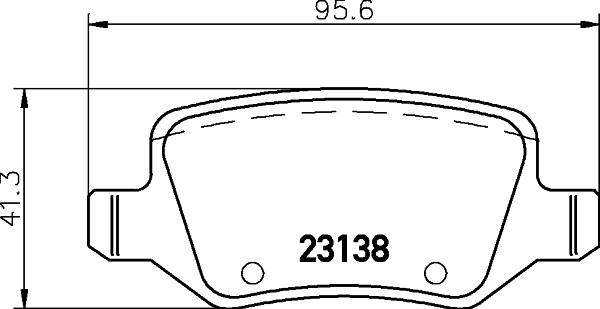 HELLA 8DB 355 012-131 - Тормозные колодки, дисковые, комплект autosila-amz.com