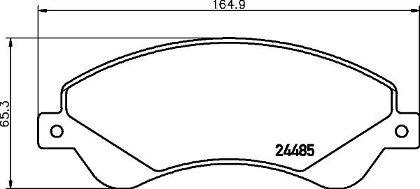 HELLA 8DB 355 012-771 - Тормозные колодки, дисковые, комплект autosila-amz.com