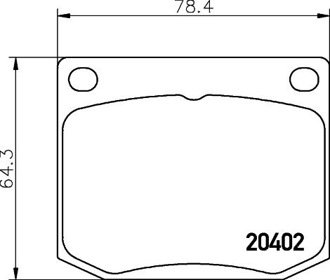 HELLA 8DB 355 017-381 - Тормозные колодки, дисковые, комплект autosila-amz.com