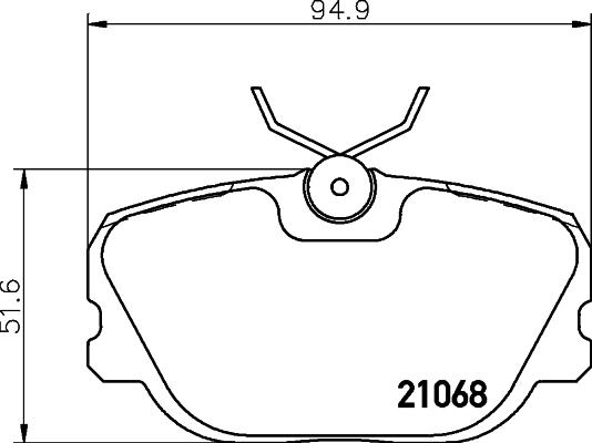 HELLA 8DB 355 017-761 - Тормозные колодки, дисковые, комплект autosila-amz.com