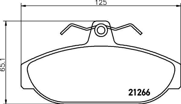 HELLA 8DB 355 017-721 - Тормозные колодки, дисковые, комплект autosila-amz.com