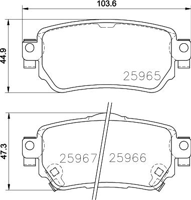 Bendix-AU DB2357 - Тормозные колодки, дисковые, комплект autosila-amz.com