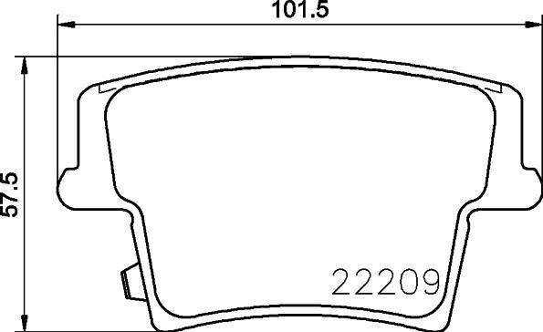 HELLA 8DB 355 039-291 - Тормозные колодки, дисковые, комплект autosila-amz.com