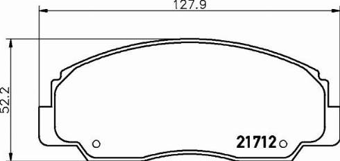 HELLA 8DB 355 036-781 - Тормозные колодки, дисковые, комплект autosila-amz.com