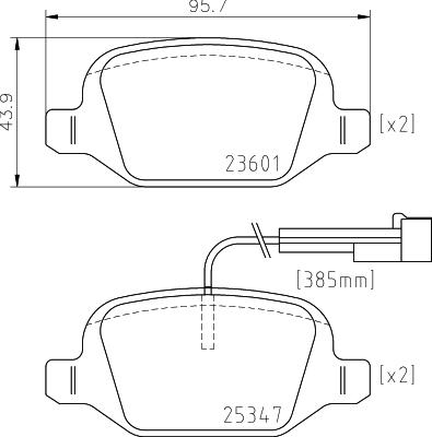 HELLA 8DB 355 031-561 - Тормозные колодки, дисковые, комплект autosila-amz.com