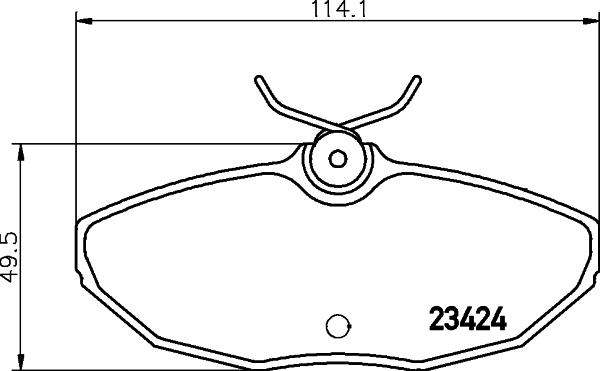 HELLA 8DB 355 031-631 - Тормозные колодки, дисковые, комплект autosila-amz.com