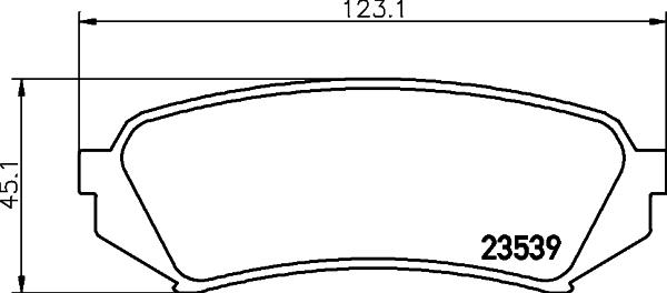 HELLA 8DB 355 024-091 - Тормозные колодки, дисковые, комплект autosila-amz.com