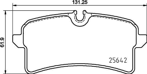 HELLA 8DB 355 025-571 - Тормозные колодки, дисковые, комплект autosila-amz.com