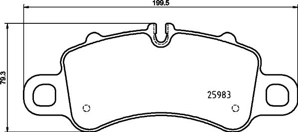 HELLA 8DB 355 025-601 - Тормозные колодки, дисковые, комплект autosila-amz.com