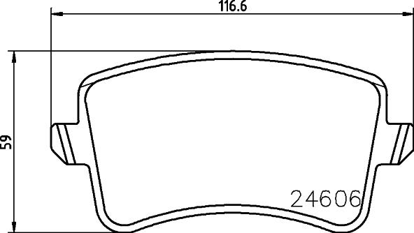 HELLA 8DB 355 025-391 - Тормозные колодки, дисковые, комплект autosila-amz.com