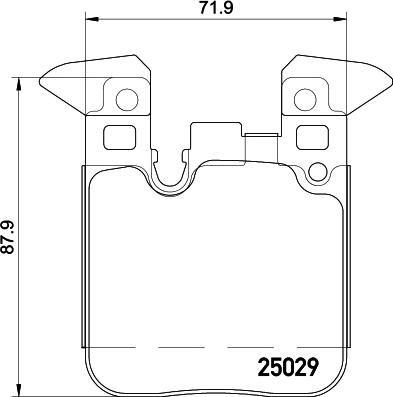 HELLA 8DB 355 026-671 - Тормозные колодки, дисковые, комплект autosila-amz.com