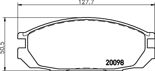 HELLA 8DB 355 026-751 - Тормозные колодки, дисковые, комплект autosila-amz.com