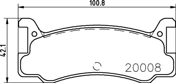 HELLA 8DB 355 026-721 - Тормозные колодки, дисковые, комплект autosila-amz.com