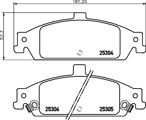 HELLA 8DB 355 020-911 - Тормозные колодки, дисковые, комплект autosila-amz.com