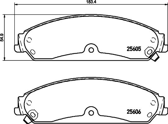 HELLA 8DB 355 020-541 - Тормозная система autosila-amz.com