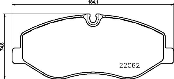 HELLA 8DB 355 021-961 - Тормозные колодки, дисковые, комплект autosila-amz.com