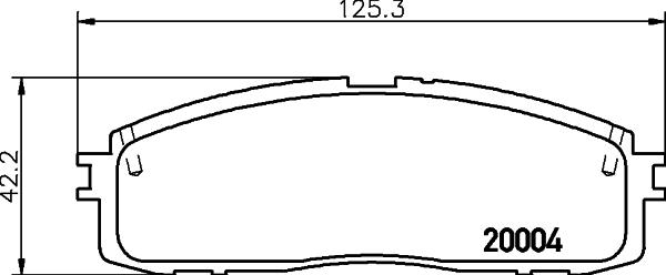 HELLA 8DB 355 028-941 - Тормозные колодки, дисковые, комплект autosila-amz.com