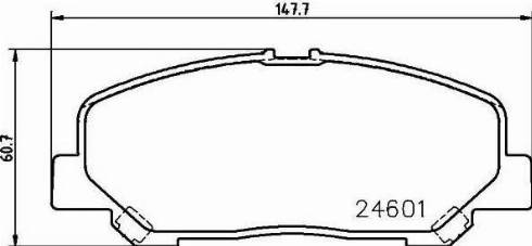 HELLA 8DB 355 014-391 - Тормозные колодки, дисковые, комплект autosila-amz.com