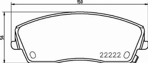 HELLA 8DB 355 023-291 - Тормозные колодки, дисковые, комплект autosila-amz.com