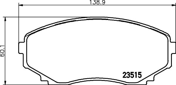 HELLA 8DB 355 027-611 - Тормозные колодки, дисковые, комплект autosila-amz.com