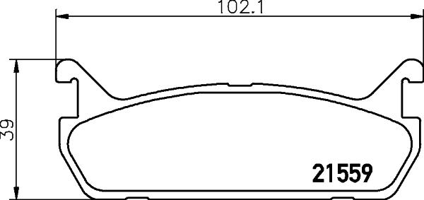 HELLA 8DB 355 027-061 - Тормозные колодки, дисковые, комплект autosila-amz.com