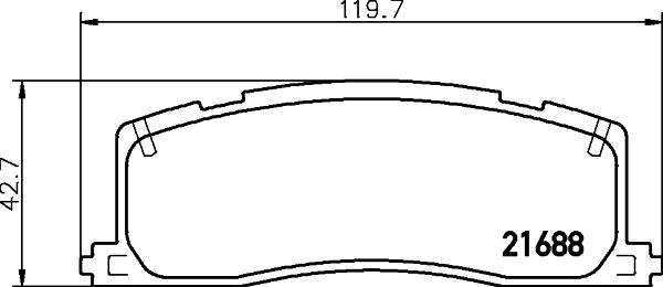 HELLA 8DB 355 027-181 - Тормозные колодки, дисковые, комплект autosila-amz.com