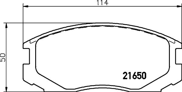 HELLA 8DB 355 027-121 - Тормозные колодки, дисковые, комплект autosila-amz.com