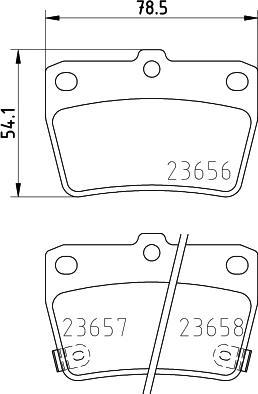 HELLA 8DB 355 027-821 - Тормозные колодки, дисковые, комплект autosila-amz.com