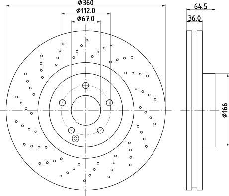 HELLA 8DD 355 109-492 - Тормозной диск autosila-amz.com