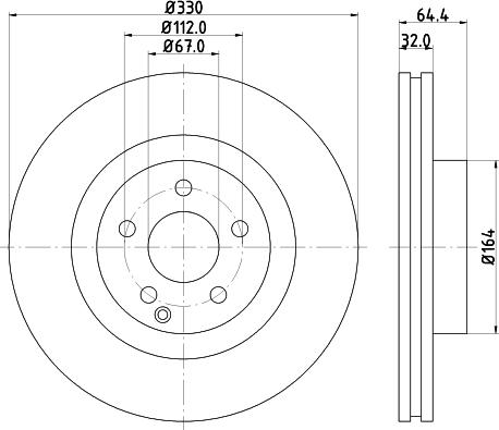 HELLA 8DD 355 109-432 - Тормозной диск autosila-amz.com