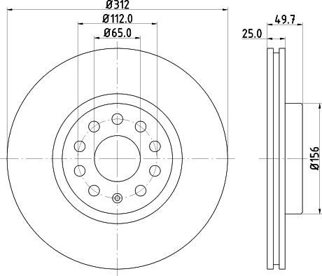 HELLA 8DD 355 123-761 - Тормозной диск autosila-amz.com