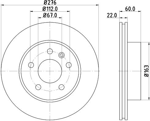 HELLA 8DD 355 104-521 - Тормозной диск autosila-amz.com