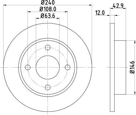 HELLA 8DD 355 104-631 - Тормозной диск autosila-amz.com