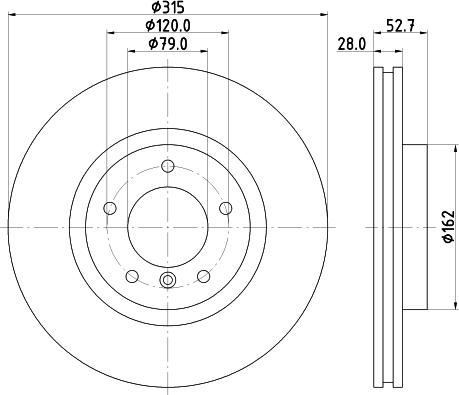 HELLA 8DD 355 104-091 - Тормозной диск autosila-amz.com