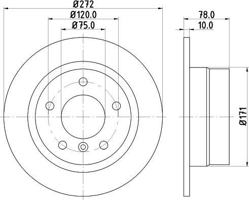 HELLA 8DD 355 104-261 - Тормозной диск autosila-amz.com