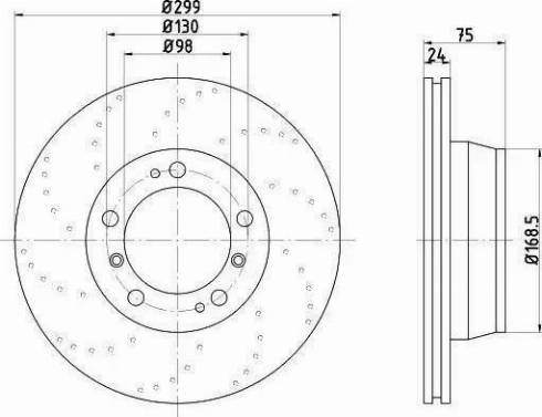 HELLA 8DD 355 121-811 - Тормозной диск autosila-amz.com