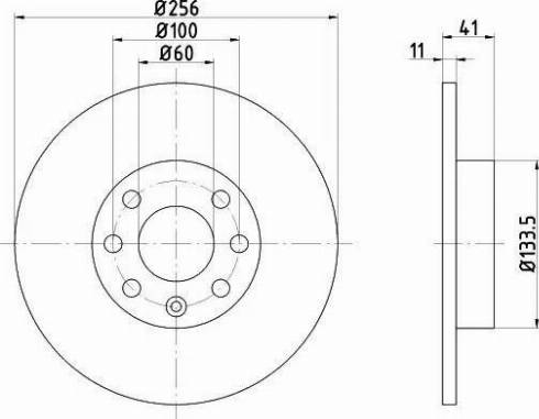 HELLA 8DD 355 106-031 - Тормозной диск autosila-amz.com