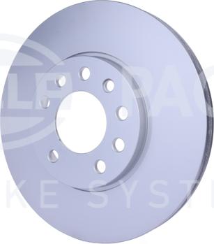 HELLA 8DD 355 106-071 - Тормозной диск с покрытием передняя ось autosila-amz.com